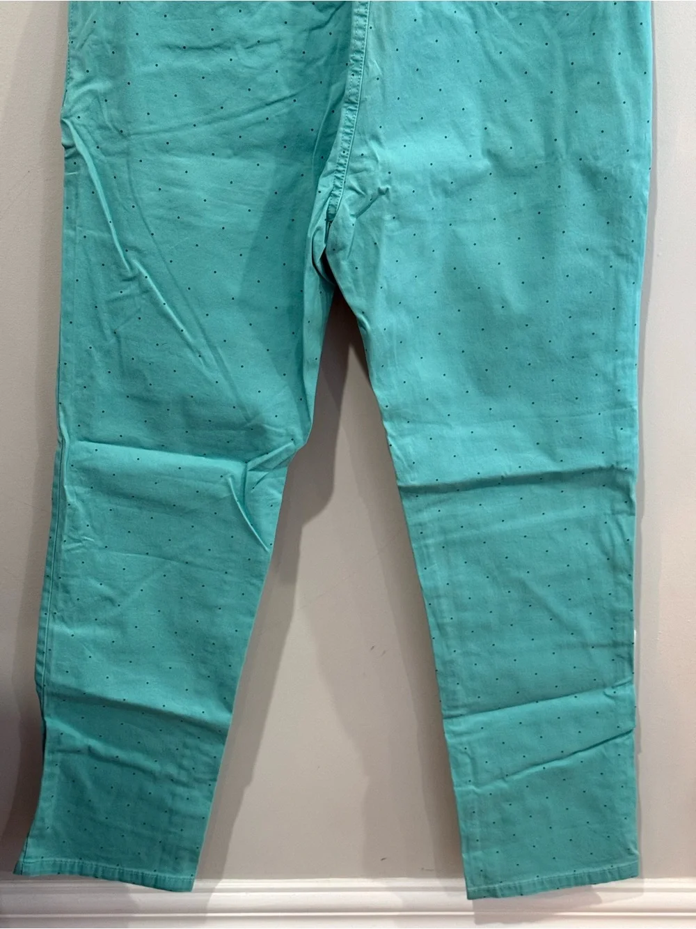 New Scotch&Soda 36/32 “Stuart” light Blue Reg Slim Fit Polka Dot Chino 557